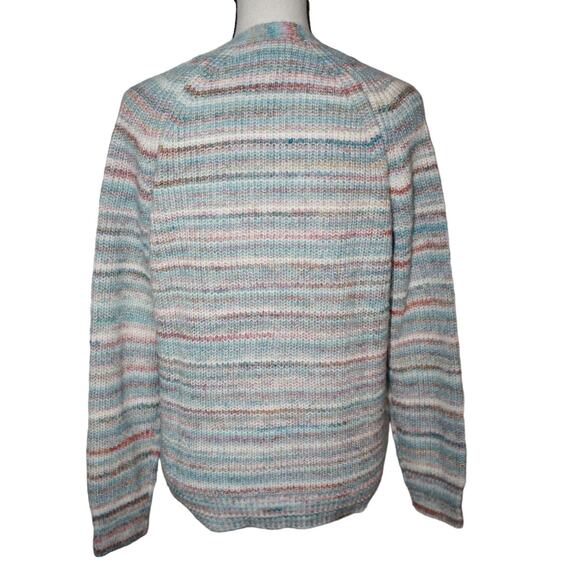 Drapers & Damon's Cardigan Sweater Women's S Space Dye Cotton Wool Button V-Neck - Picture 2 of 4